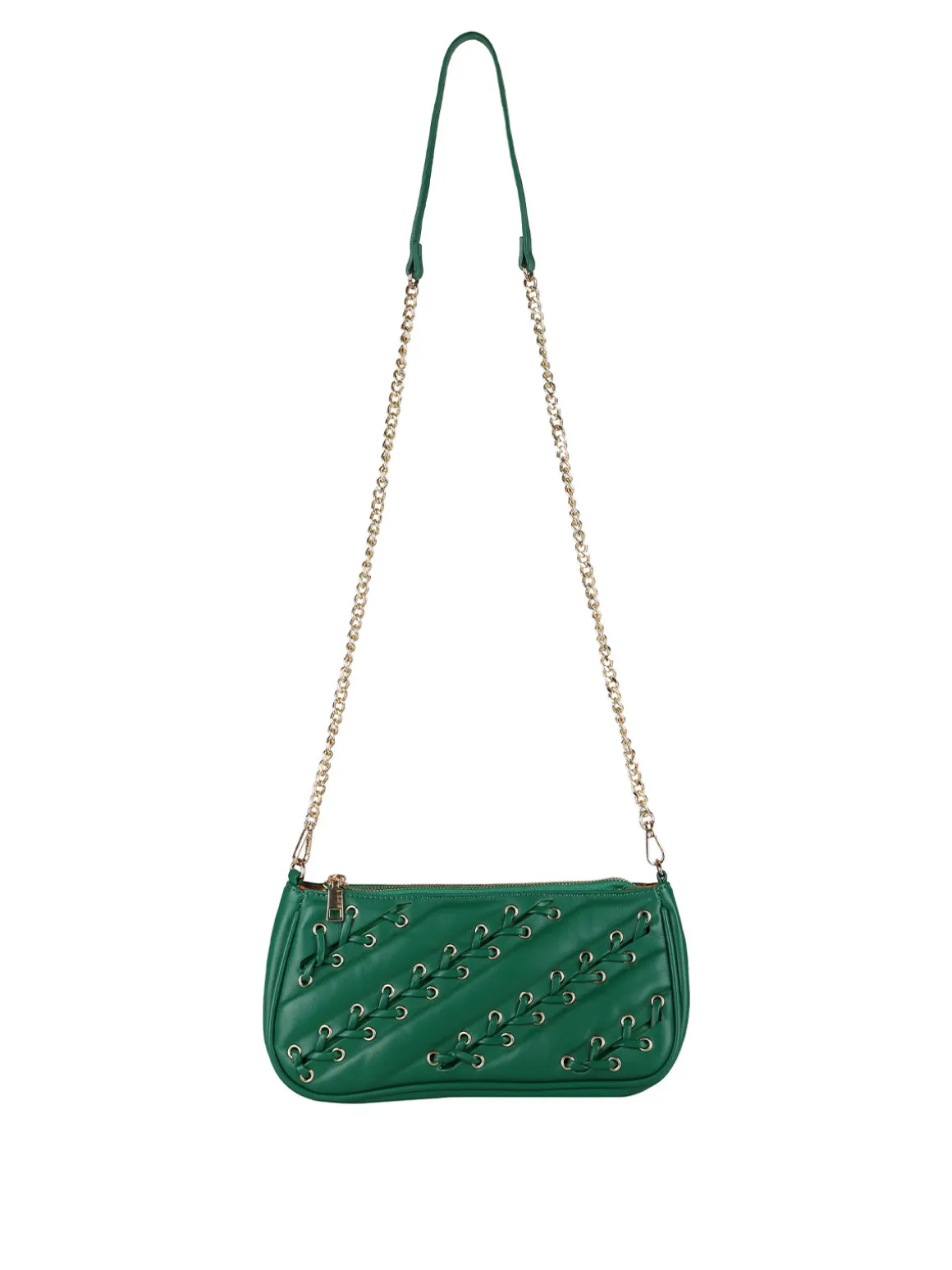 Solada Borsa donna con intrecci - verde