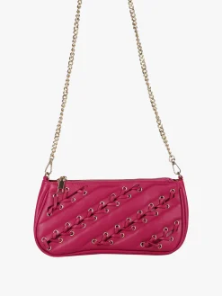 Solada Borsa donna con intrecci - fucsia