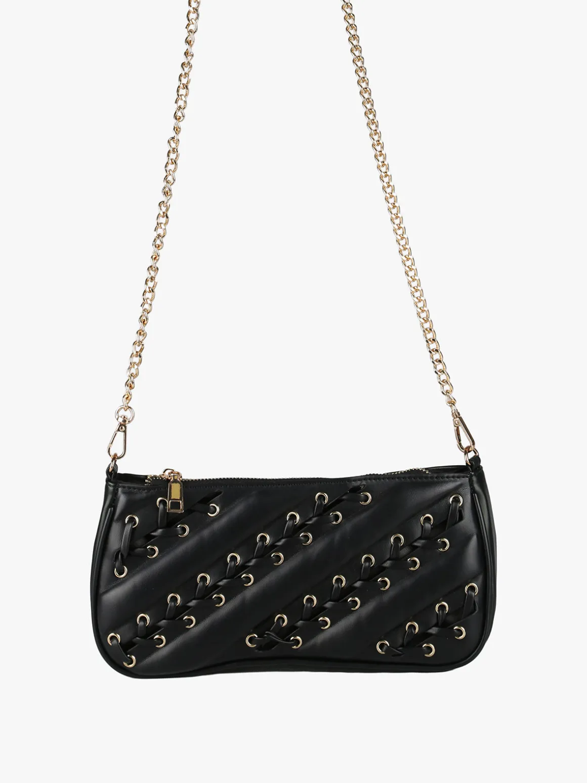 Solada Borsa donna con intrecci - nero