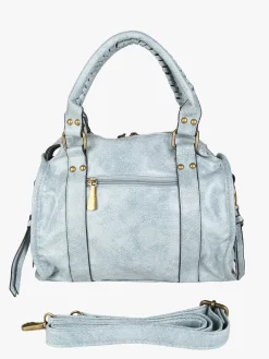 Solada Borsa donna frame con doppi manici - azzurro