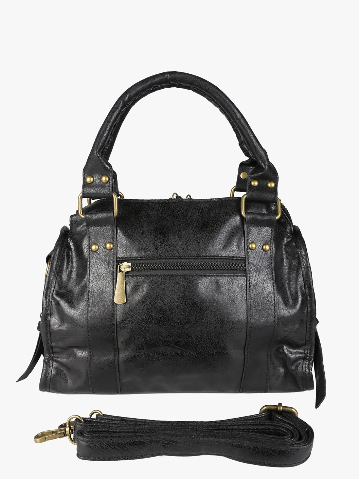 Solada Borsa donna frame con doppi manici - nero