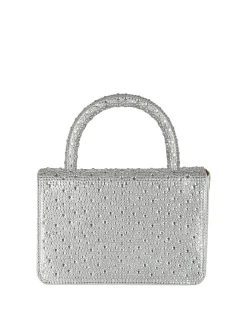 Solada Borsa donna gioiello con strass - bianco