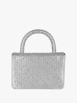 Solada Borsa donna gioiello con strass - bianco