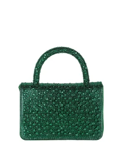 Solada Borsa donna gioiello con strass - verde