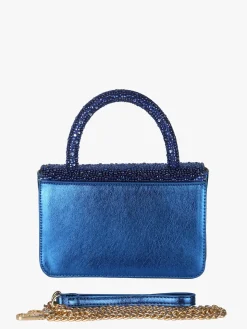 Solada Borsa donna gioiello con strass - blu