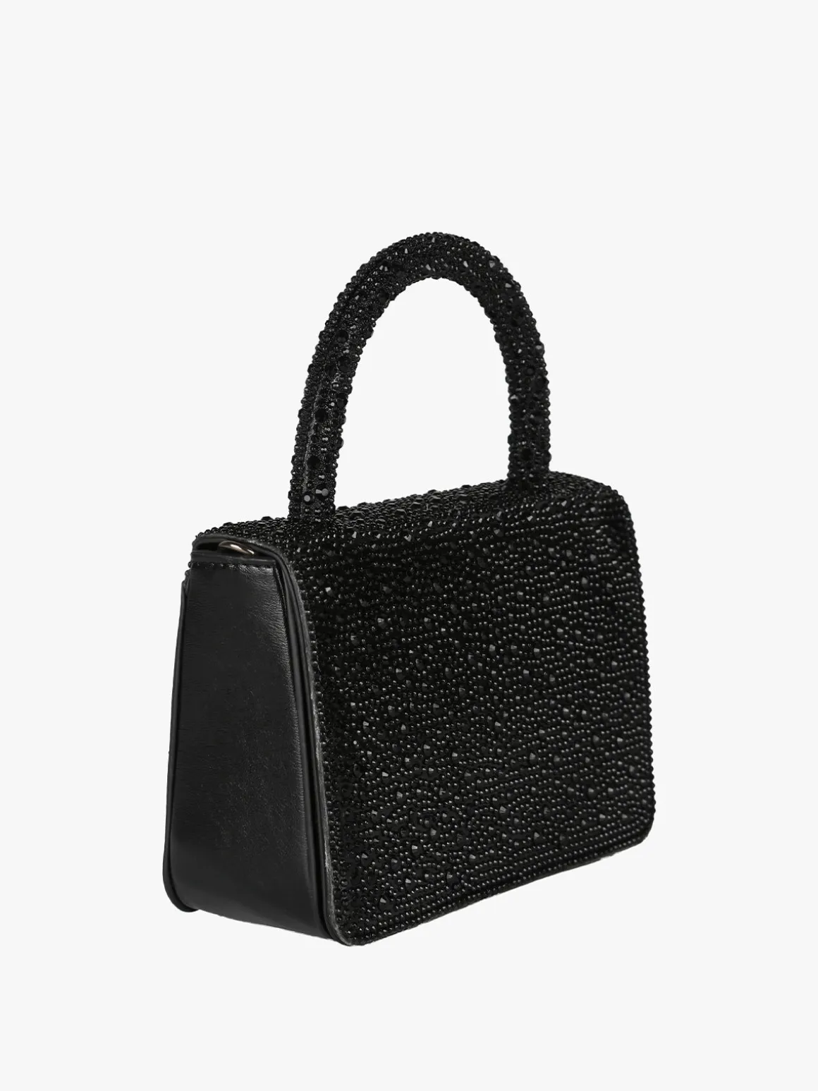 Solada Borsa donna gioiello con strass - nero
