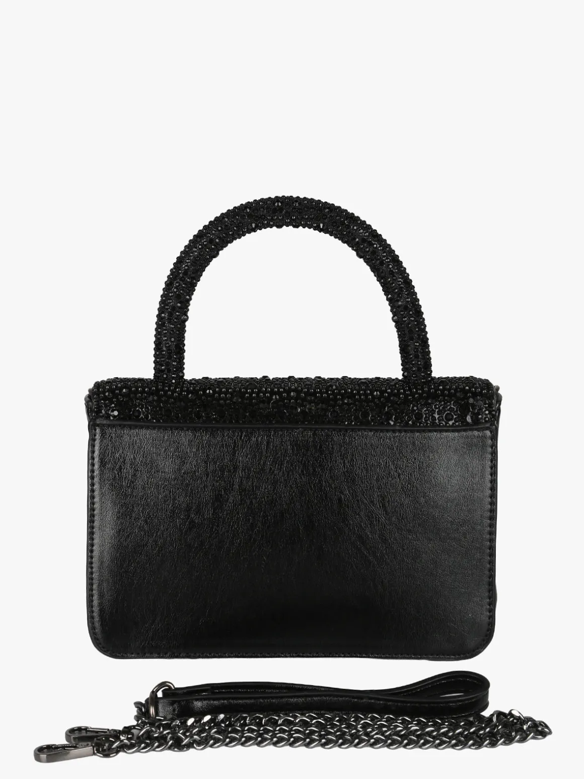 Solada Borsa donna gioiello con strass - nero