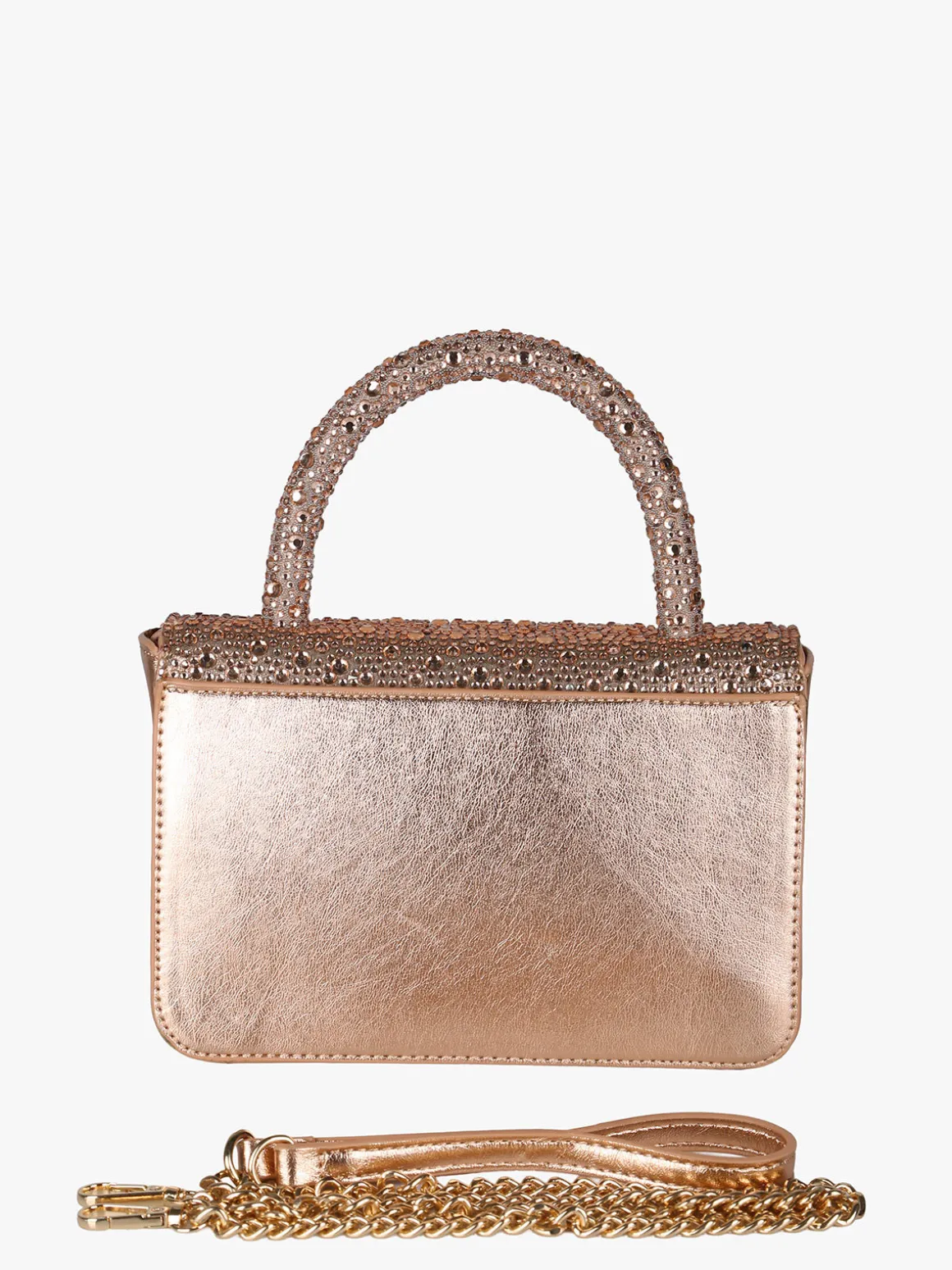Solada Borsa donna gioiello con strass - champagne