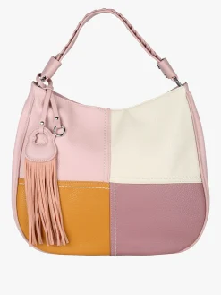 Solada Borsa donna hobo colorata - rosa