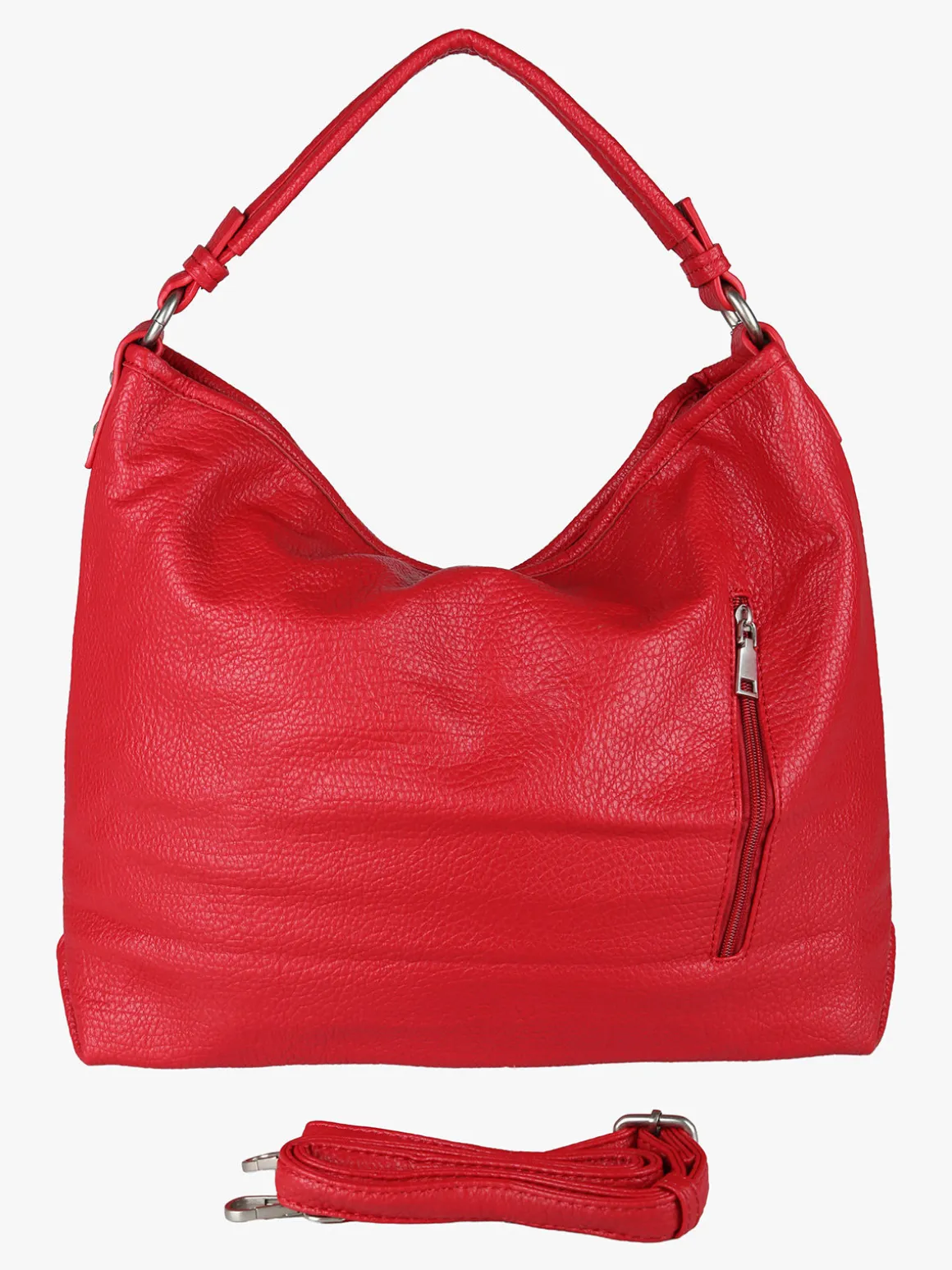 Solada Borsa donna hobo in ecopelle - rosso