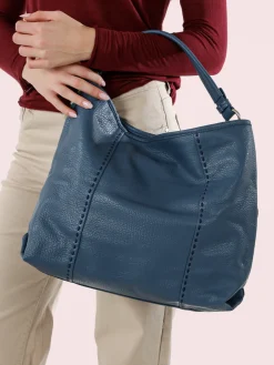 Solada Borsa donna hobo in ecopelle - blu