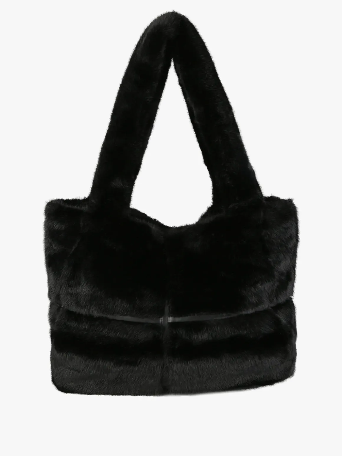 Solada Borsa donna in pelliccia sintetica - nero