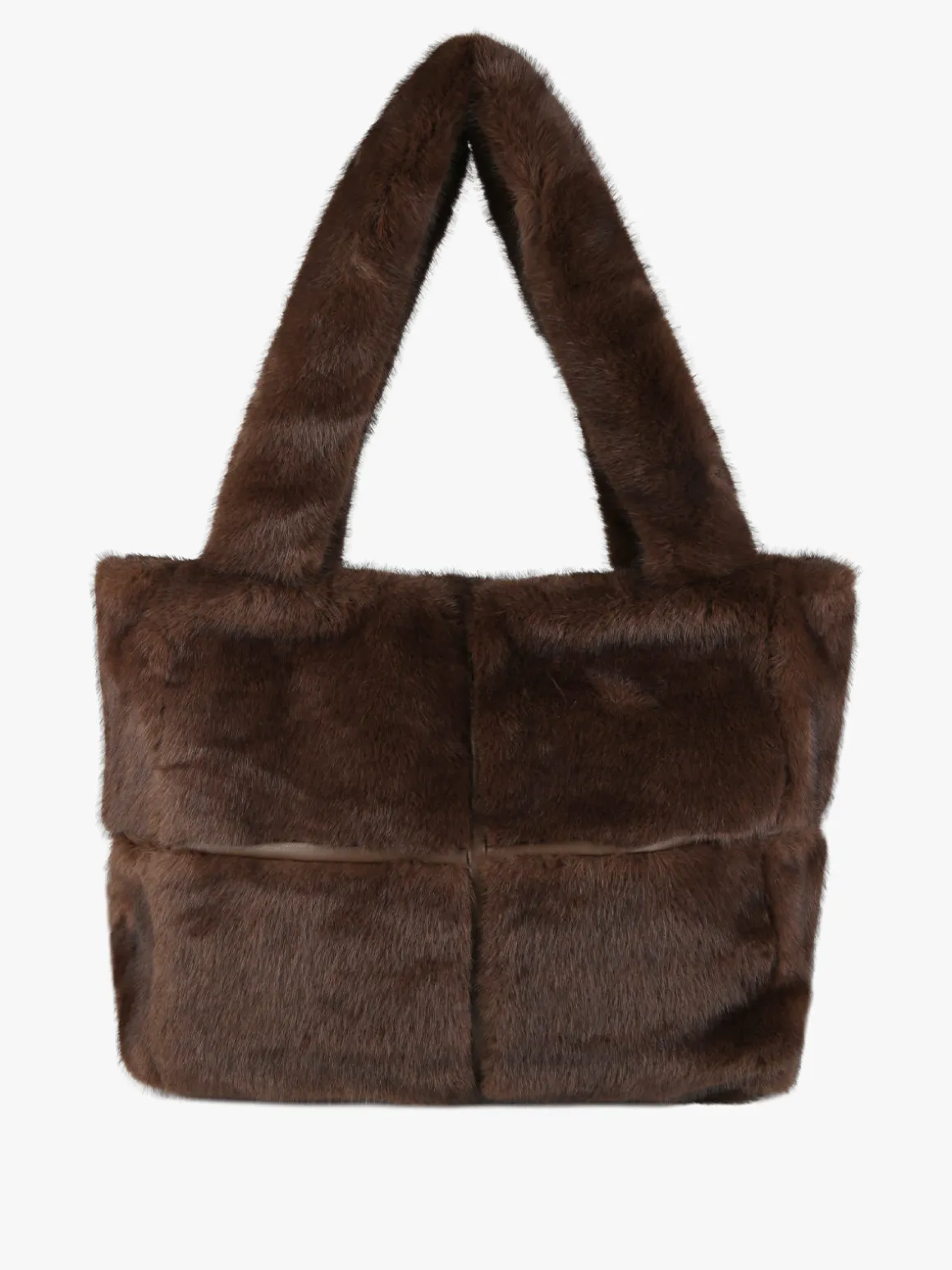 Solada Borsa donna in pelliccia sintetica - moro