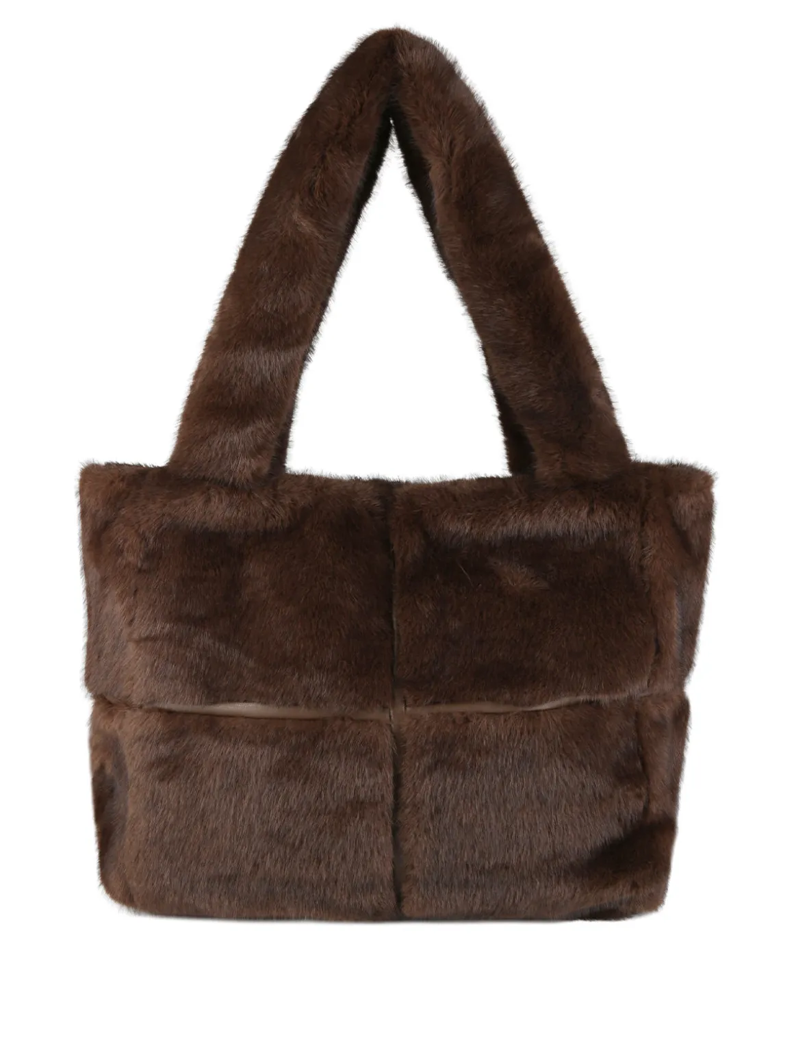Solada Borsa donna in pelliccia sintetica - moro