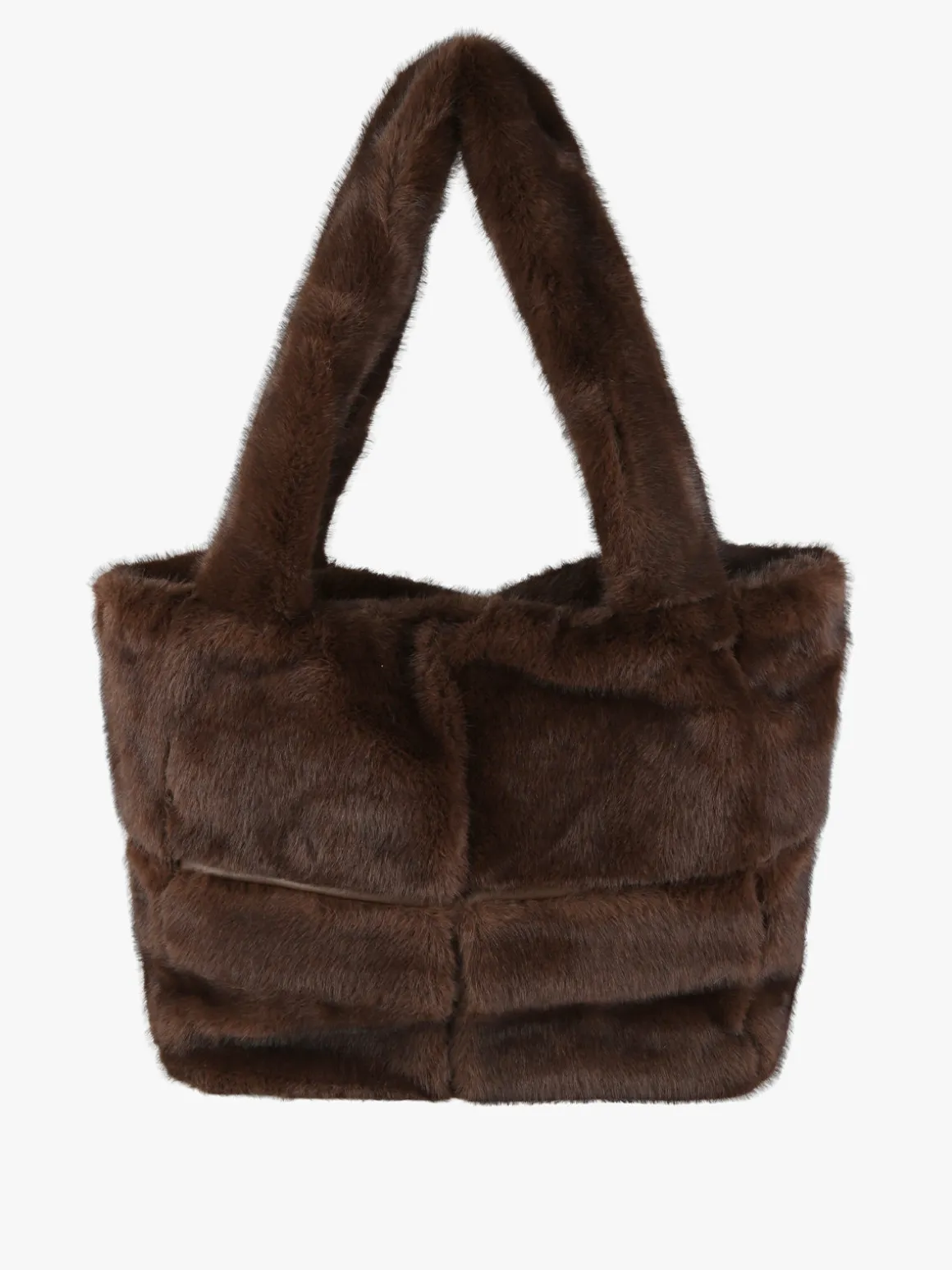 Solada Borsa donna in pelliccia sintetica - moro