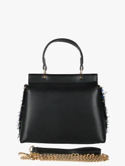 Solada Borsa gioiello con paillettes e strass - nero