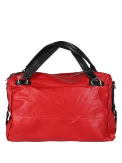 Solada Borsa hobo da donna con doppi manici - rosso