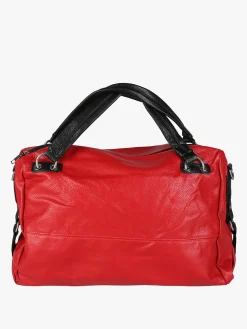 Solada Borsa hobo da donna con doppi manici - rosso