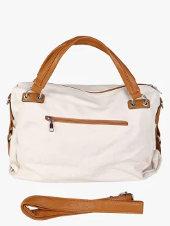 Solada Borsa hobo da donna con doppi manici - panna