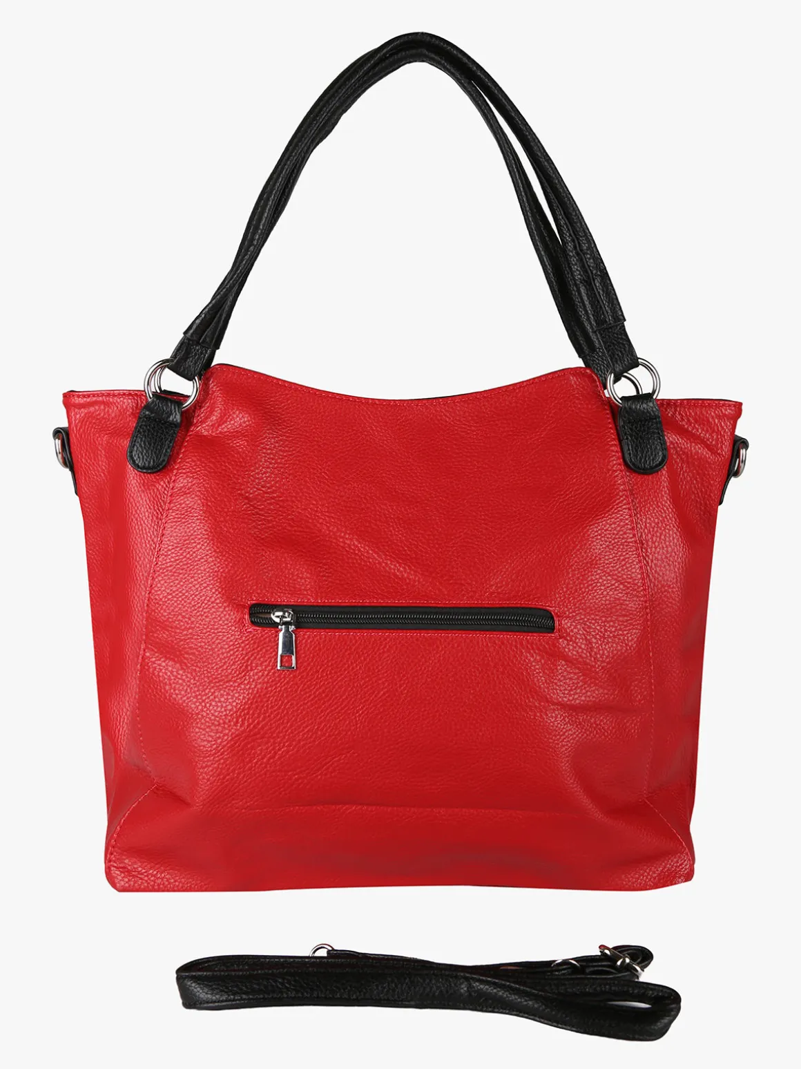 Solada Borsa hobo da donna con doppi manici - rosso