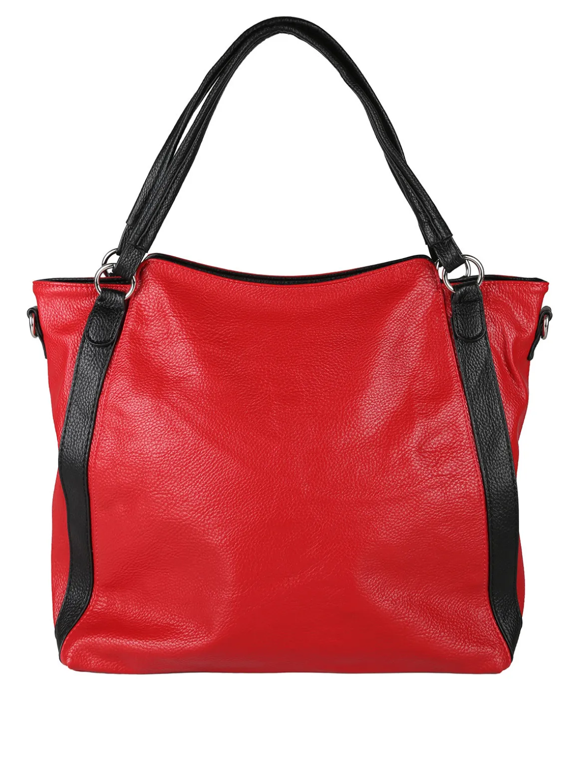Solada Borsa hobo da donna con doppi manici - rosso