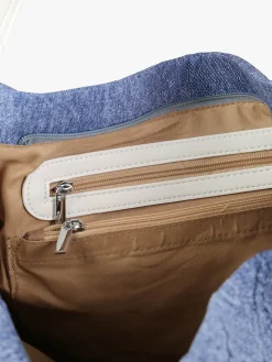 Solada Borsa hobo da donna con doppi manici - bianco