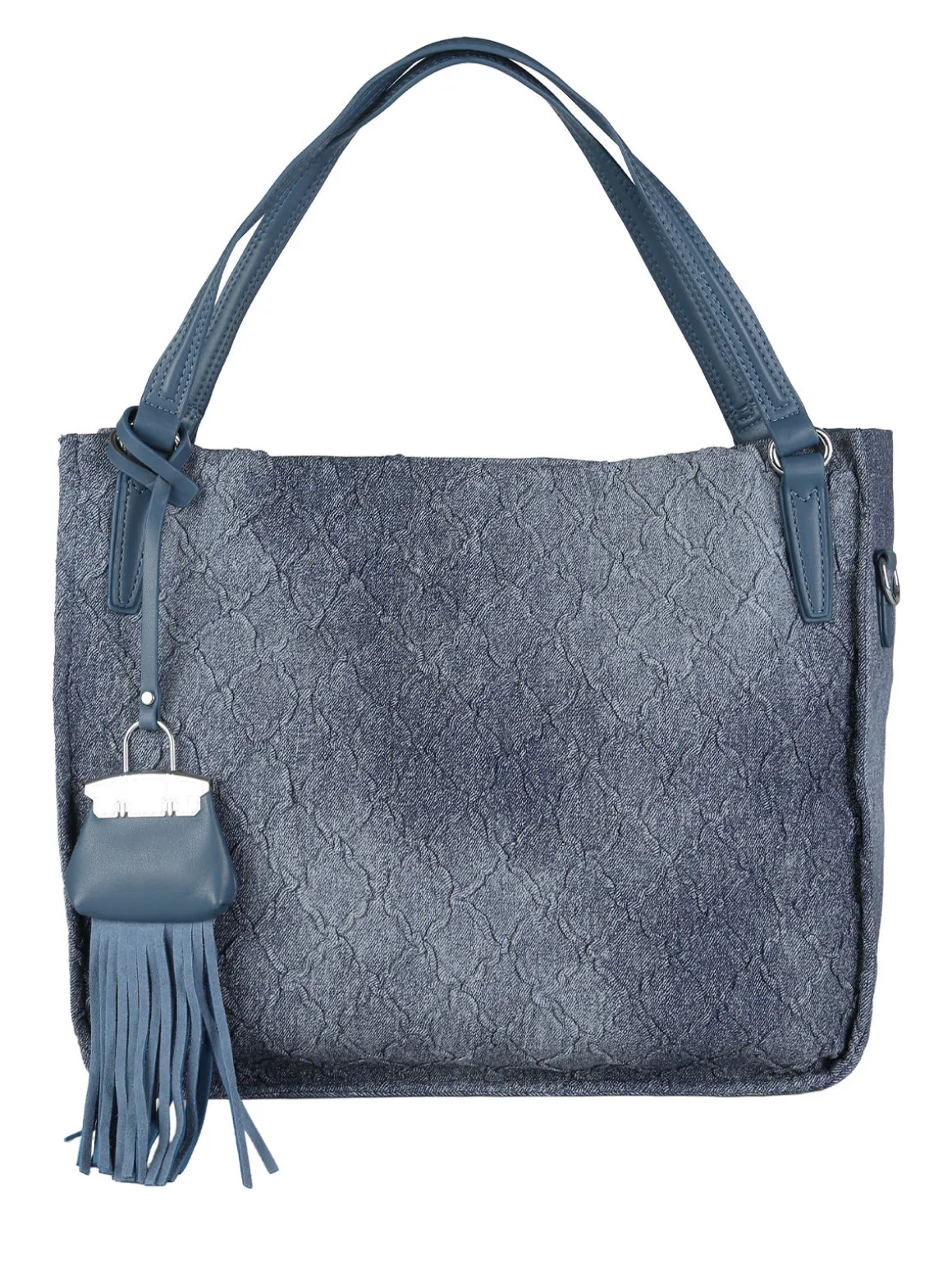 Solada Borsa hobo da donna con doppi manici - blu scuro