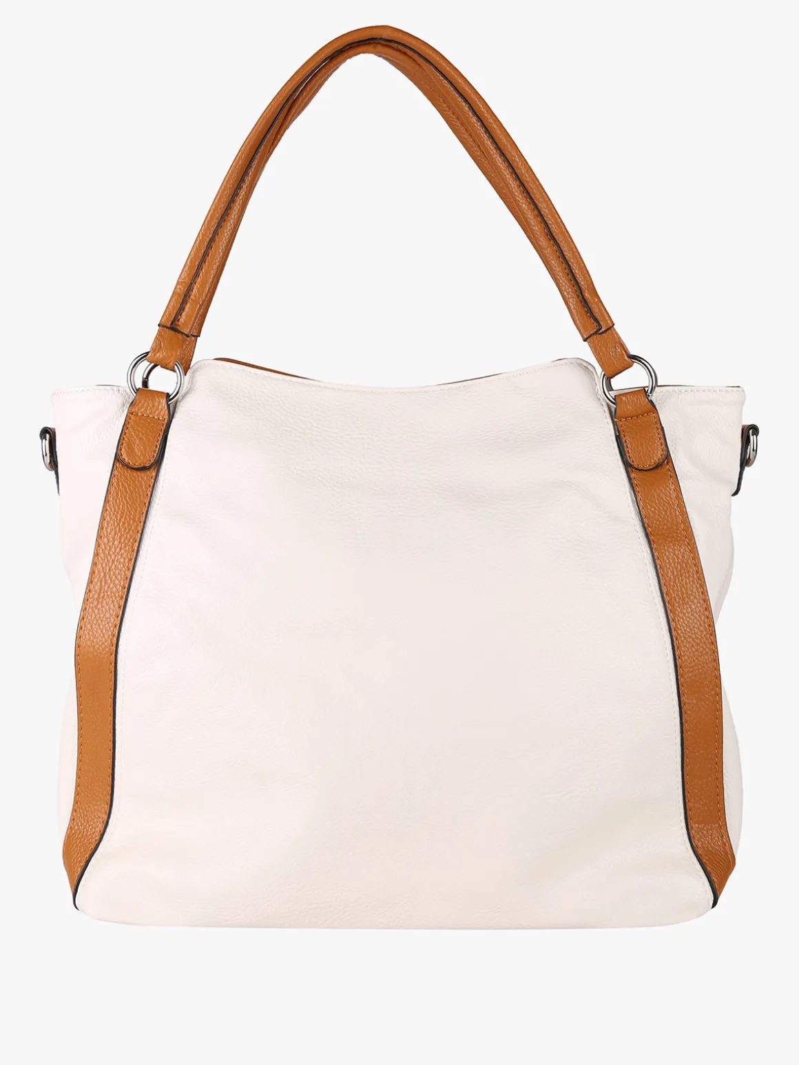 Solada Borsa hobo da donna con doppi manici - panna