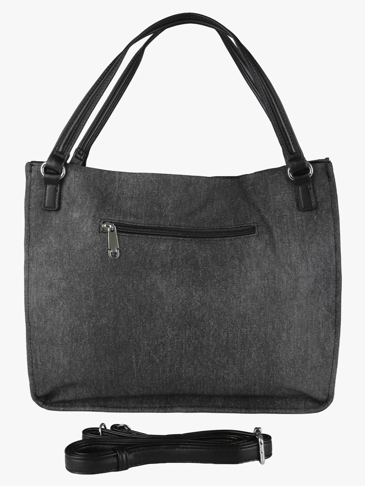 Solada Borsa hobo da donna con doppi manici - nero