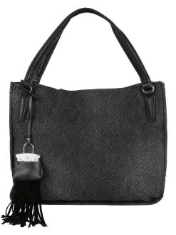 Solada Borsa hobo da donna con doppi manici - nero