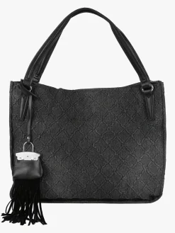 Solada Borsa hobo da donna con doppi manici - nero