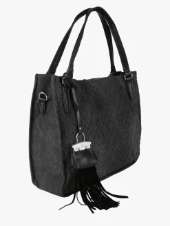 Solada Borsa hobo da donna con doppi manici - nero