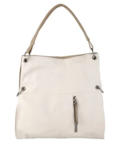 Solada Borsa hobo da donna in ecopelle - panna