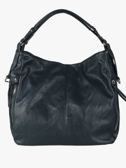 Solada Borsa hobo da donna in ecopelle - blu scuro