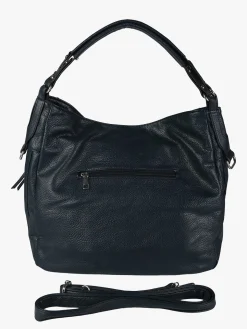 Solada Borsa hobo da donna in ecopelle - blu scuro