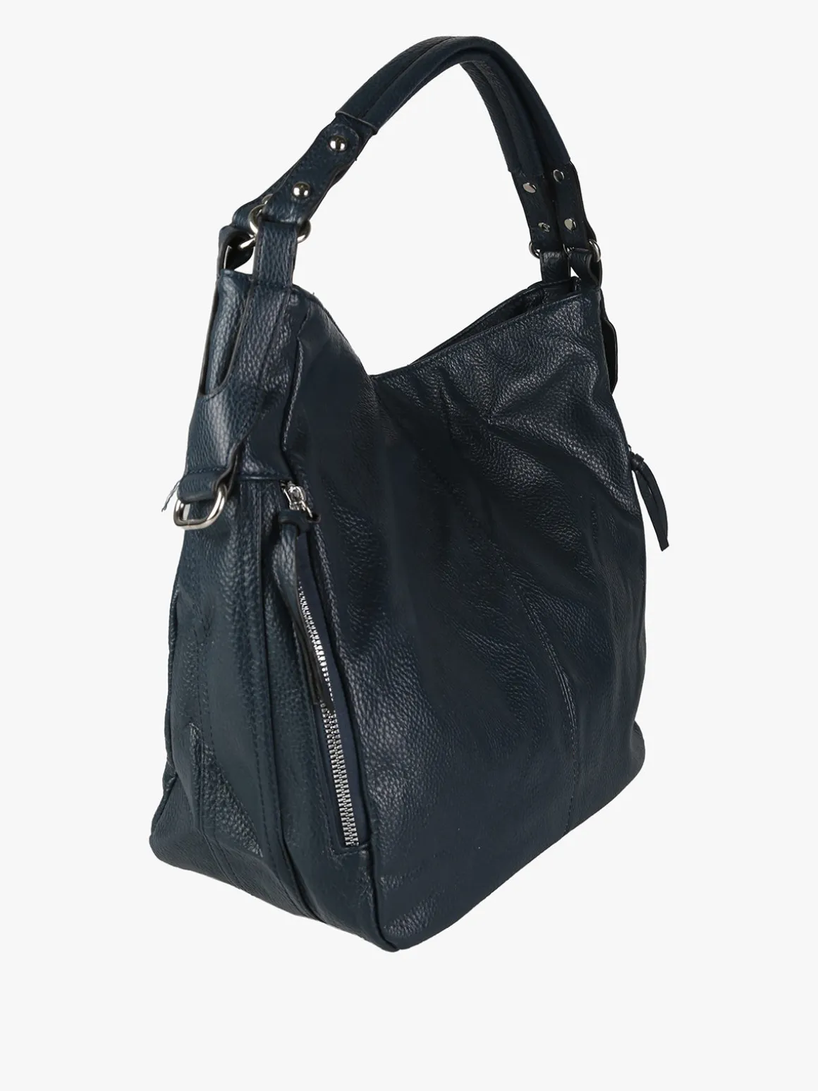 Solada Borsa hobo da donna in ecopelle - blu scuro