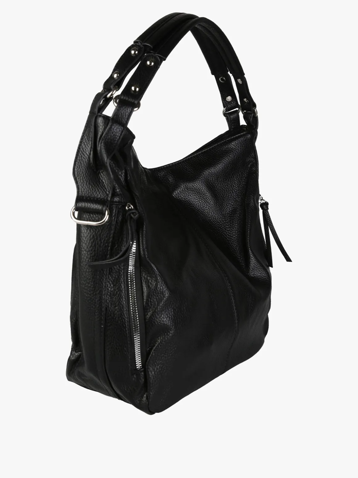 Solada Borsa hobo da donna in ecopelle - nero