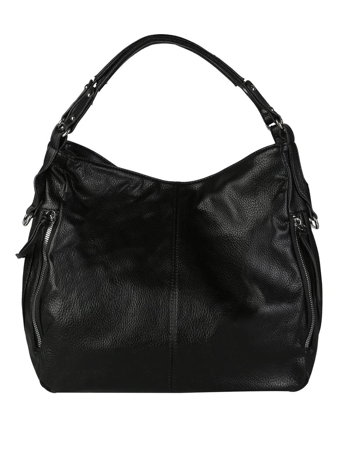Solada Borsa hobo da donna in ecopelle - nero
