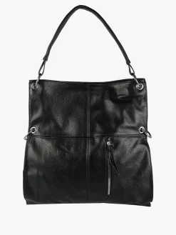Solada Borsa hobo da donna in ecopelle - nero
