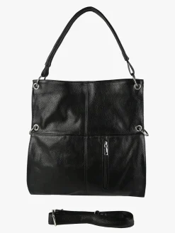 Solada Borsa hobo da donna in ecopelle - nero