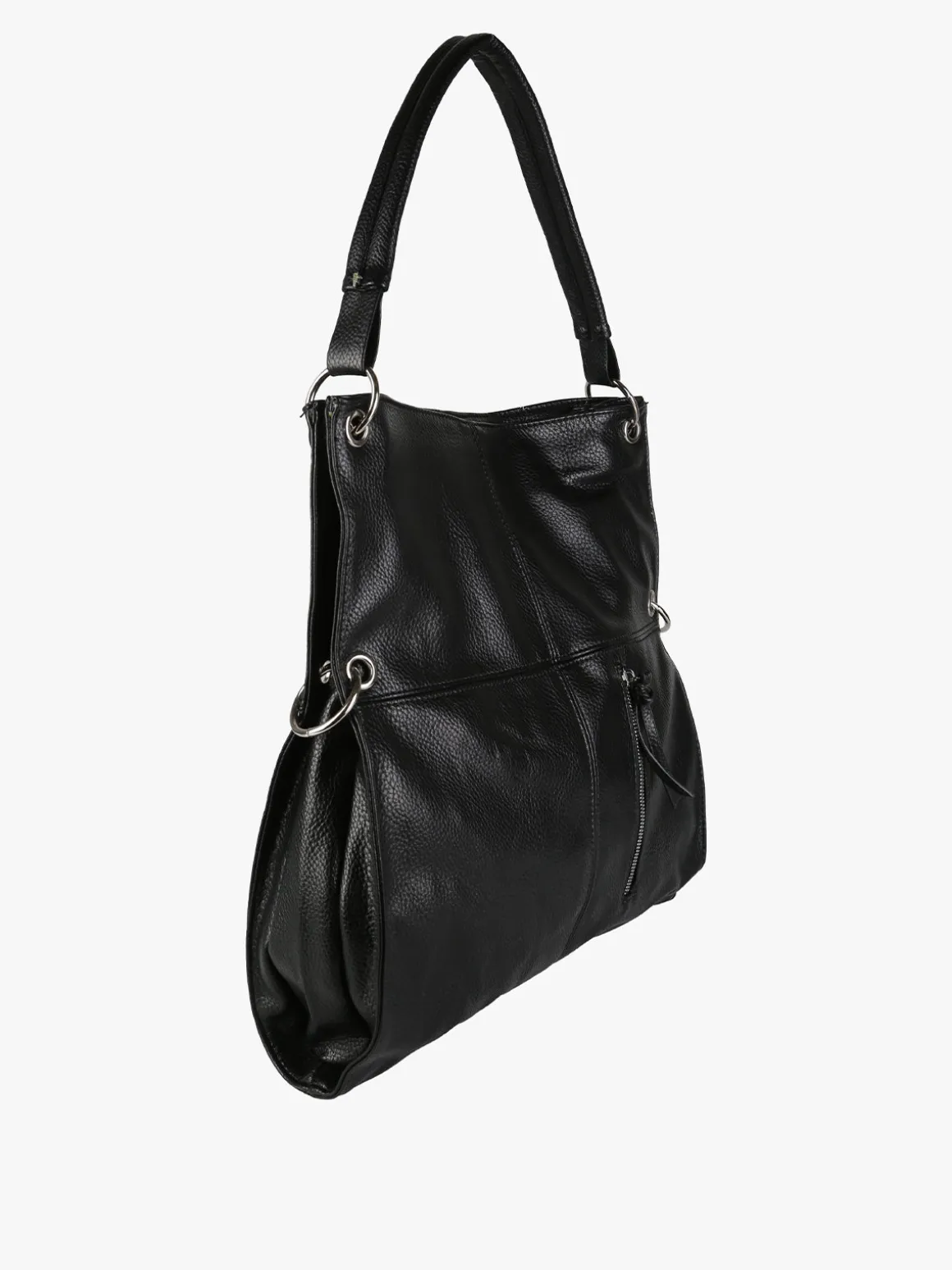 Solada Borsa hobo da donna in ecopelle - nero