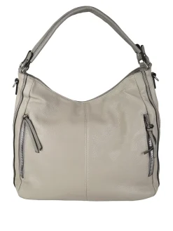 Solada Borsa hobo da donna in ecopelle - grigio chiaro