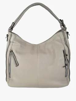 Solada Borsa hobo da donna in ecopelle - grigio chiaro