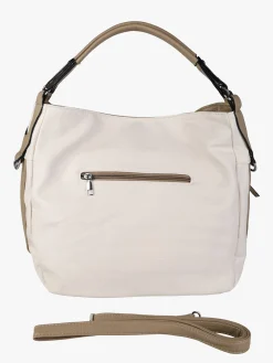 Solada Borsa hobo da donna in ecopelle - panna