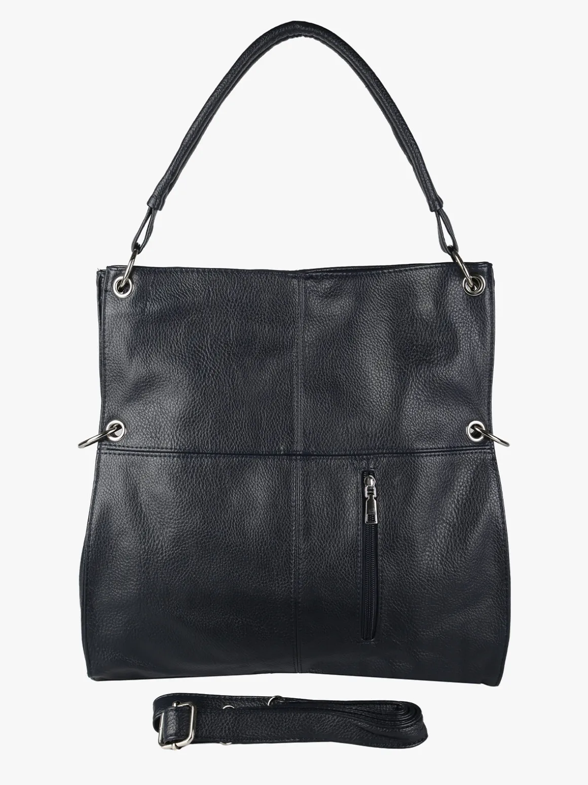 Solada Borsa hobo da donna in ecopelle - blu scuro