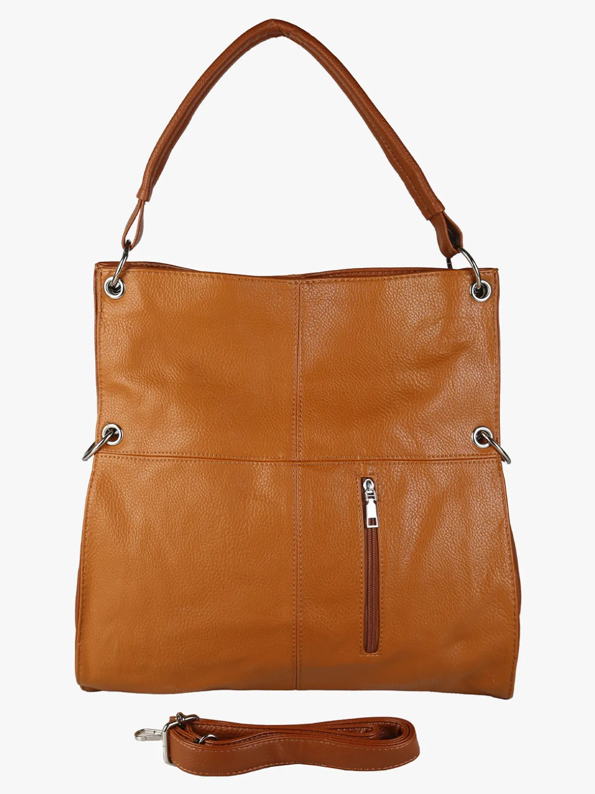 Solada Borsa hobo da donna in ecopelle - marrone