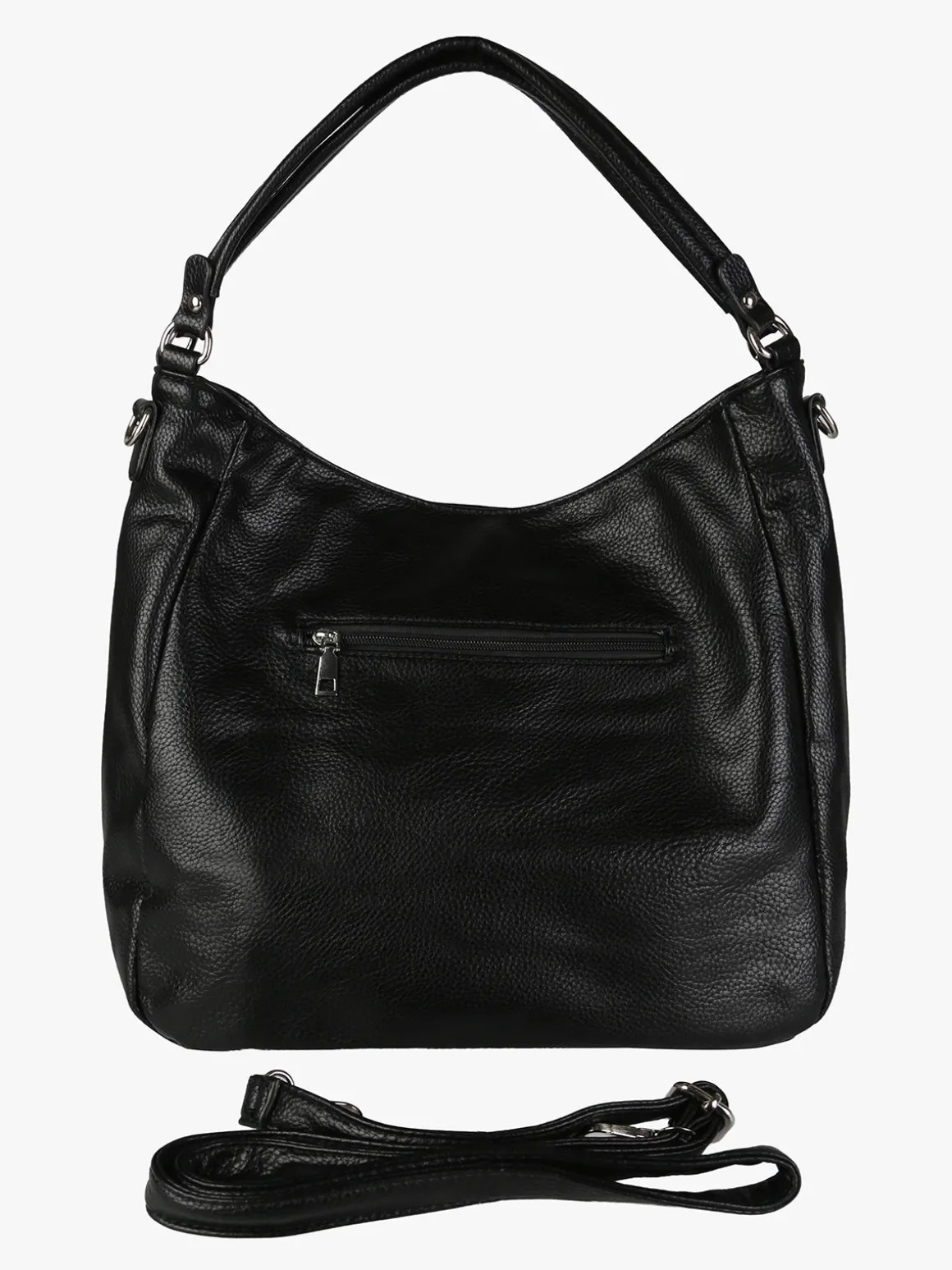 Solada Borsa hobo da donna in ecopelle - nero