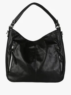 Solada Borsa hobo da donna in ecopelle - nero