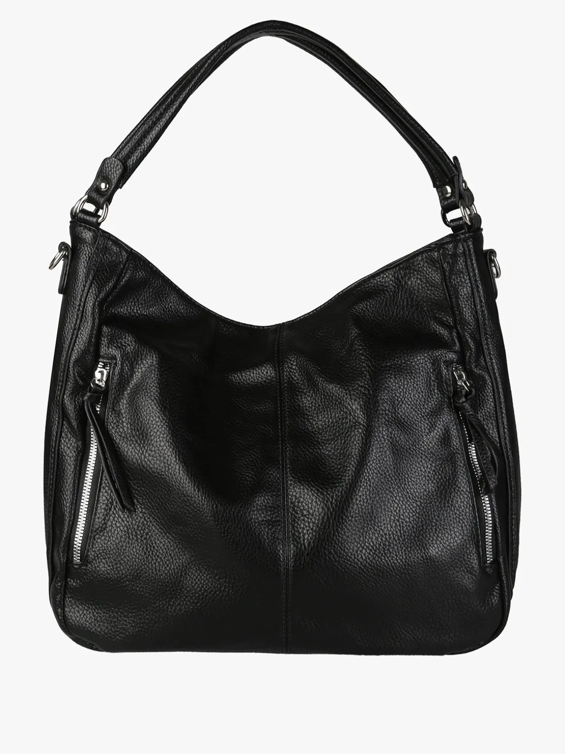 Solada Borsa hobo da donna in ecopelle - nero