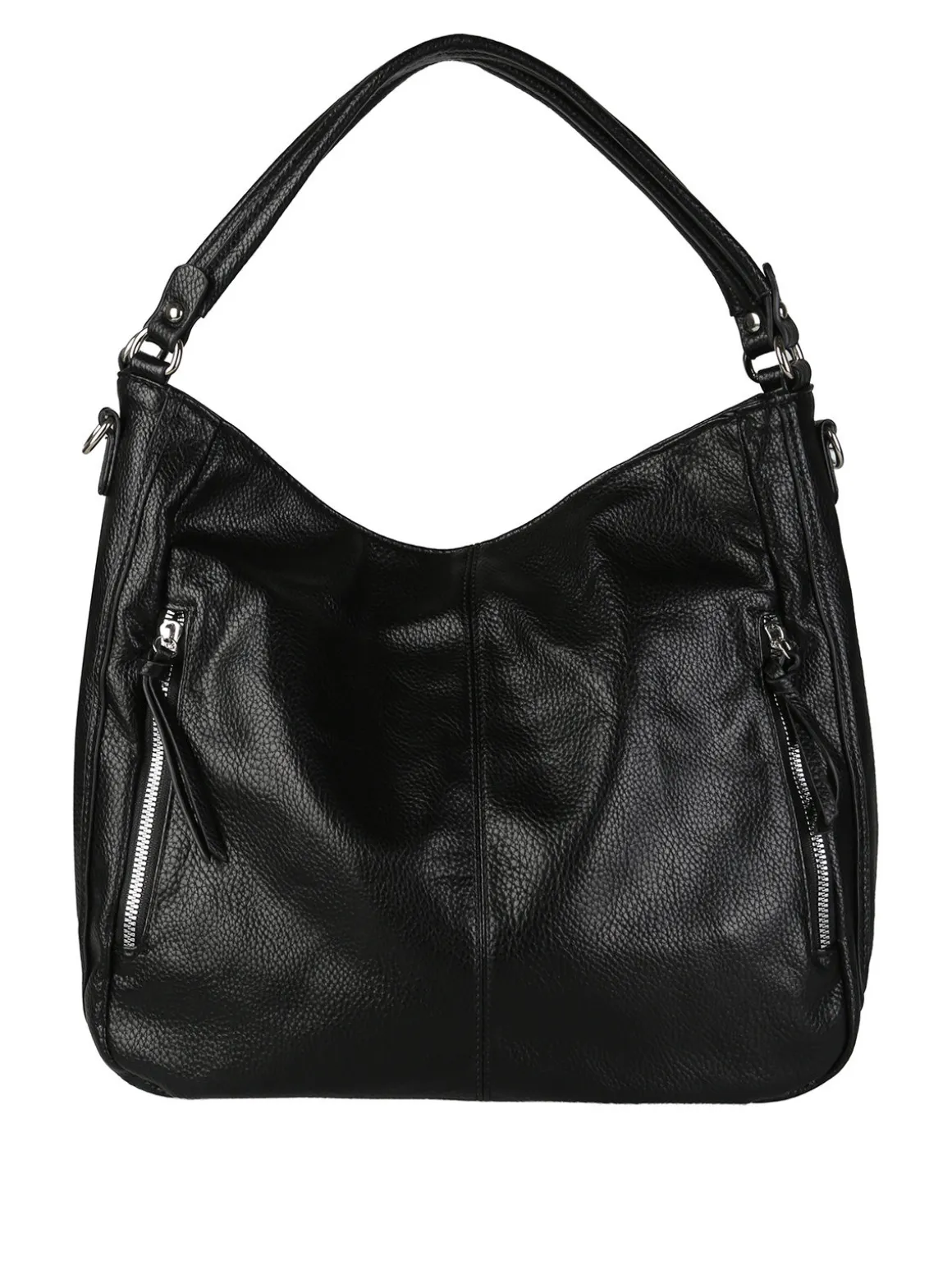 Solada Borsa hobo da donna in ecopelle - nero
